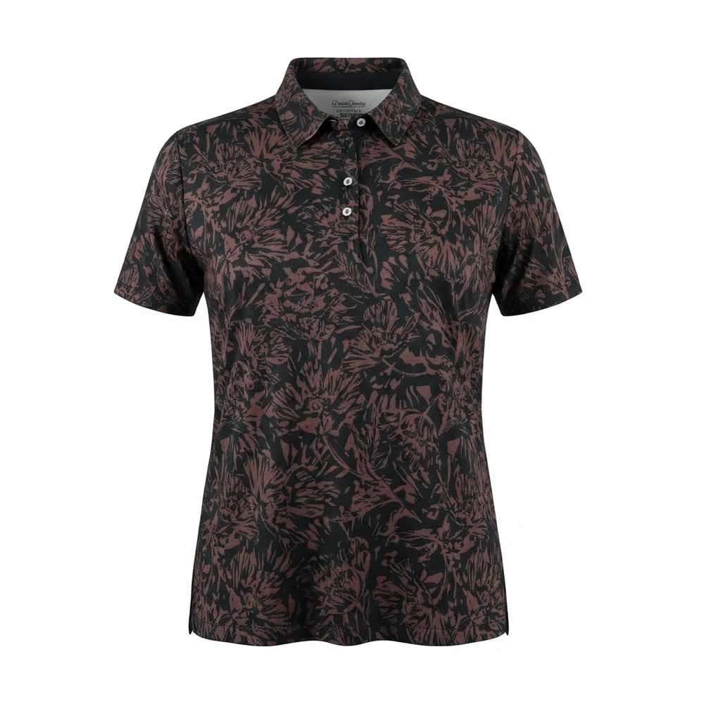 Good Good Golf Nice Blooms woman's Golf Polo Size 2XL.